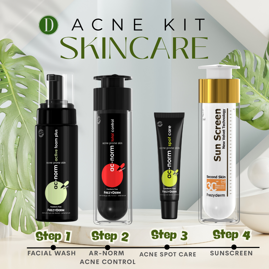 Frezyderm Total Ac-Norm Acne Care & Sunscreen Bundle Set