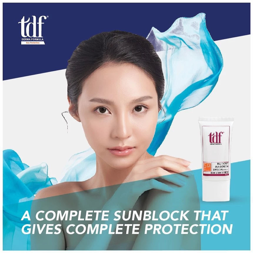 TDF Blu Voile Sunscreen SPF50 PA+++ 50G