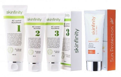 Skinfinity Ac Control Set + Sunblock ( 4 STEPS)
