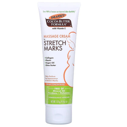 <Expire Sept 2026> Palmer's Cocoa Butter Massage Cream for Stretch Marks 125G + Gift 11G Travel