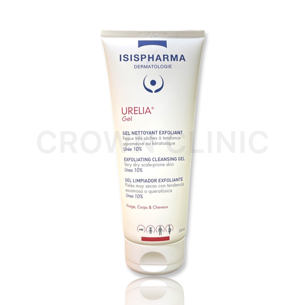 Isispharma Urelia Gel 200ML (Exfoliating Cleansing Gel 10% Urea) <Expire Jan 2027>