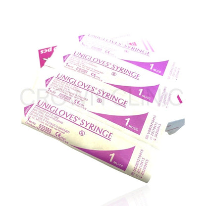 Unigloves Syringe 1ML Luer Slip 100pcs/box
