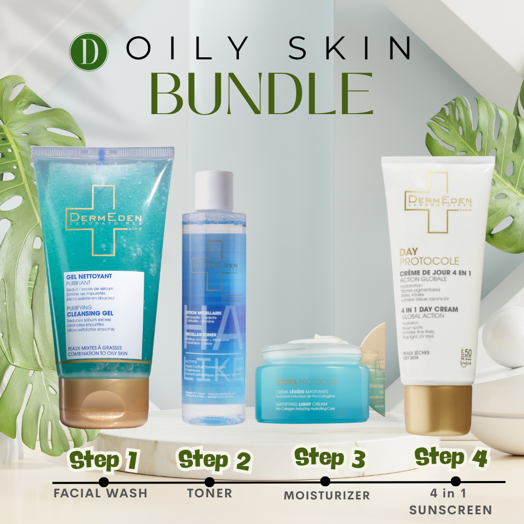 Dermeden Oily Skin Bundle Set (Set of 4')