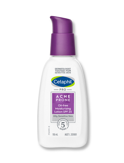 Cetaphil Pro Acne Prone Oil-Free Moisturising Lotion SPF 25 118ML