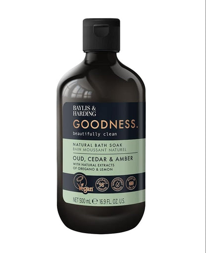 Baylis & Harding Goodness Oud, Cedar & Amber Body Wash 500ML (Copy)