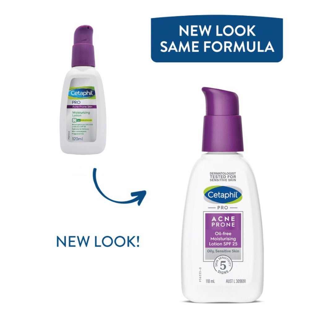 Cetaphil Pro Acne Prone Oil-Free Moisturising Lotion SPF 25 118ML