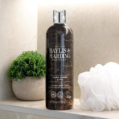 Baylis & Harding Elements Dark Amber & Fig Luxury Body Wash 500ML