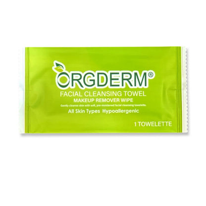 Orgderm® Facial Cleansing Towel - Make Up Remover Wipe 1(1 Towelette)