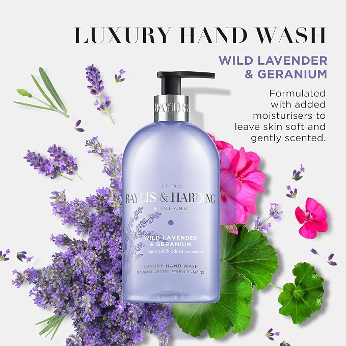 Baylis & Harding Signature Wild Lavender & Geranium Luxury Hand Wash 500ML