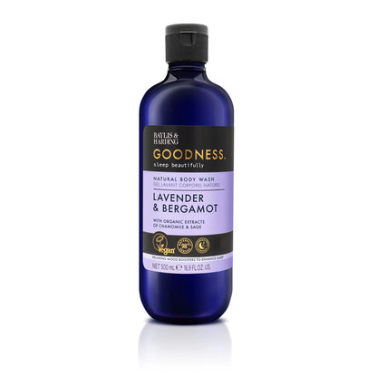 Baylis & Harding Goodness Sleep Beautifully Lavender & Bergamot Natural Body Wash 500ML