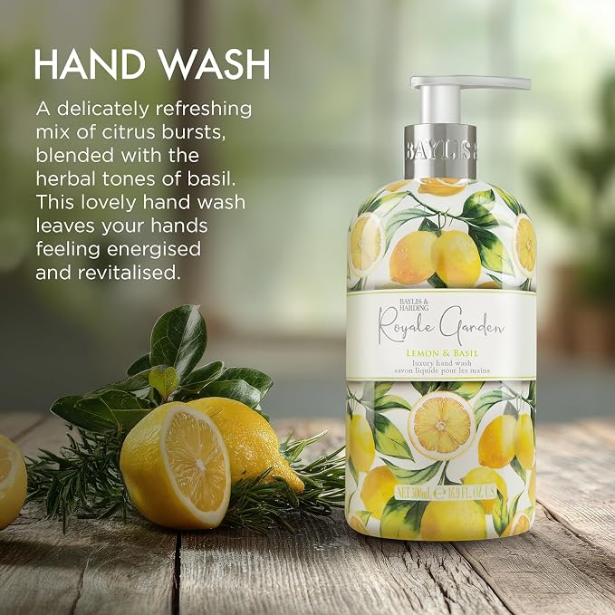 Baylis & Harding Royale Garden Lemon & Basil Hand Wash 500ML