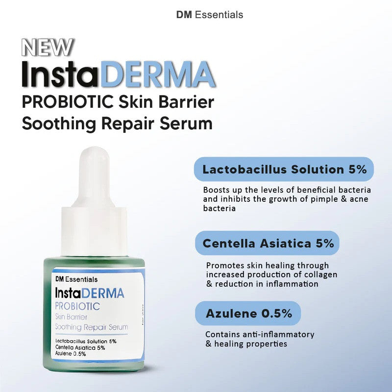 DM Essentials InstaDerma Probiotic Skin Barrier Soothing Repair Serum 20ML