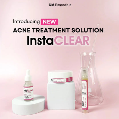 DM Essentials InstaCLEAR Anti-Bacterial Acne Treatment Trial Set