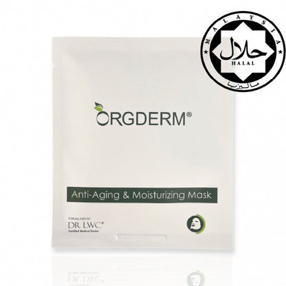 Orgderm® Anti-Aging & Moisturizing Mask 1' Sheet (Anti-Aging & Hydrating Mask)