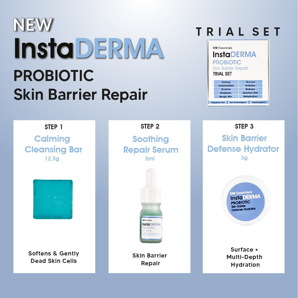 DM Essentials InstaDerma Repair Damaged Skin Barrier Trial Set