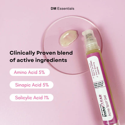 <Expire August 2026> DM Essentials Instaclear Acne Spot Gel 15ML <Expire August 2026> Clearance