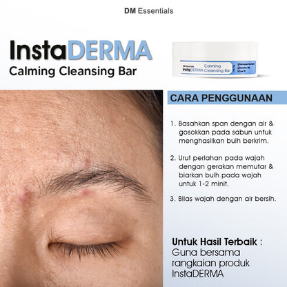 DM Essentials InstaDERMA Calming Cleansing Bar 75G