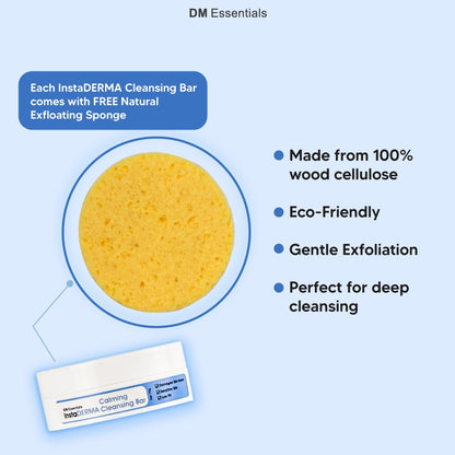 DM Essentials InstaDERMA Calming Cleansing Bar 75G