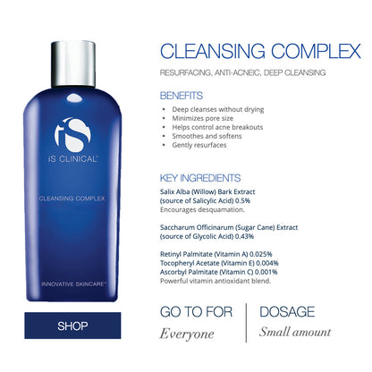 Is Clinical Combo Set ( Is Clinical Cleansing Complex 180ML + Hydracool 30ML + Active Serum 30ML) + Free gift