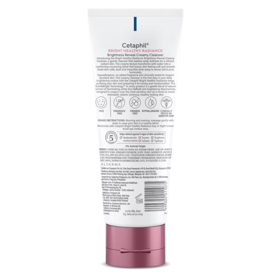 Cetaphil Bright Healthy Radiance Brightness Reveal Creamy Cleanser 100G