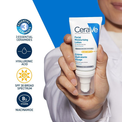 <Clearance Exp Sept 2026> CeraVe Facial Moisturising Lotion AM (Normal to Dry Skin) 52ML <Expire Sept 2026> Clearance