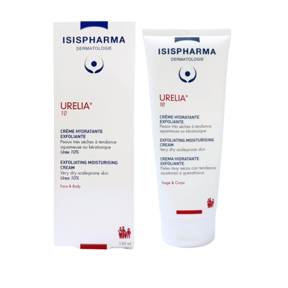Isispharma Urelia 10 ( Exfoliating Moisturising Cream, Urea 10%) Very dry scale-prone skin 150ML