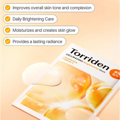 Torriden Mask - Dive In & Balanceful & Cellmazing Brightening (One Box & One Piece)