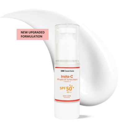 DM Essentials Insta-C Physical Sunscreen SPF 50 PA +++  UVA UVB Protection 30ML <New Packaging>