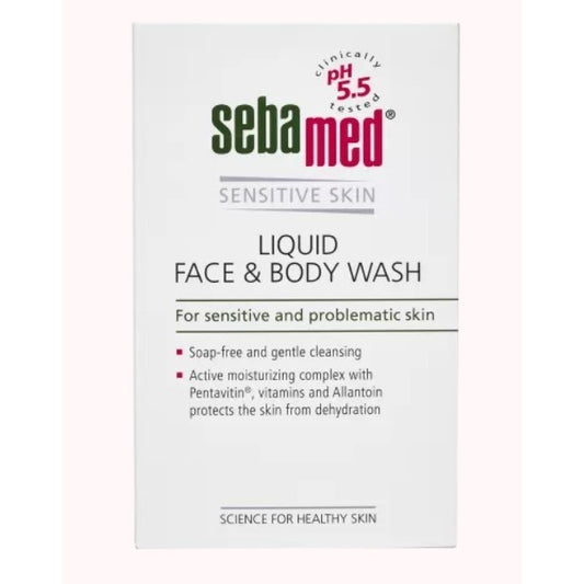 Sebamed Sensitive Skin Liquid Face & Body Wash 200ML