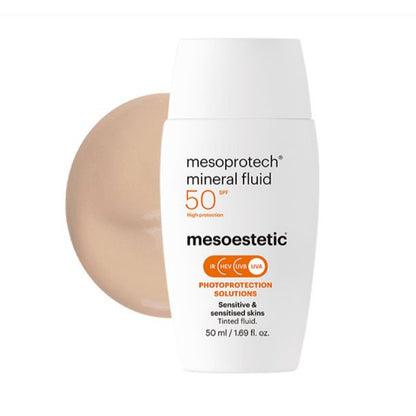 Mesoestetic Mesoprotech Mineral Fluid SPF50+ 50ML <Sensitive & Sensitized Skins>