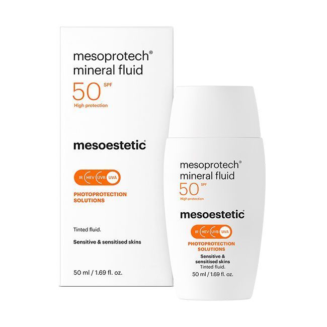 Mesoestetic Mesoprotech Mineral Fluid SPF50+ 50ML <Sensitive & Sensitized Skins>