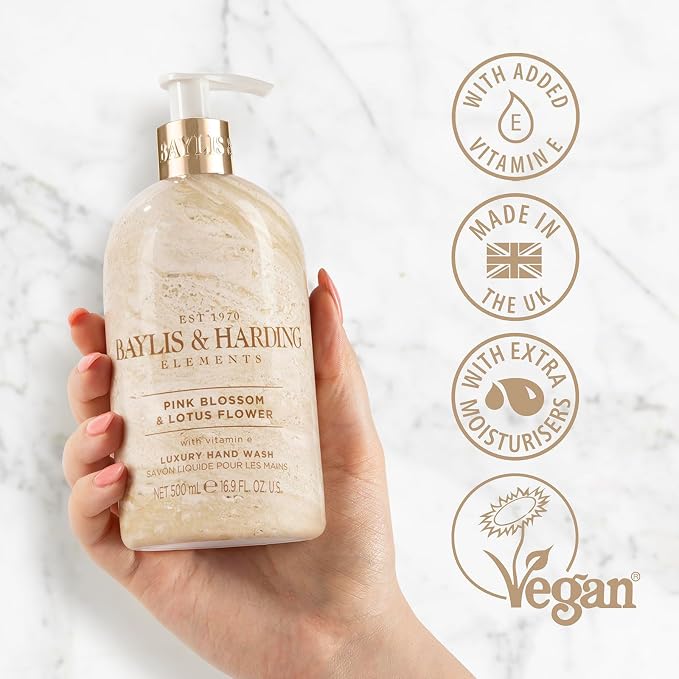 Baylis & Harding Elements Pink Blossom & Lotus Flower Luxury Hand Wash 500ML