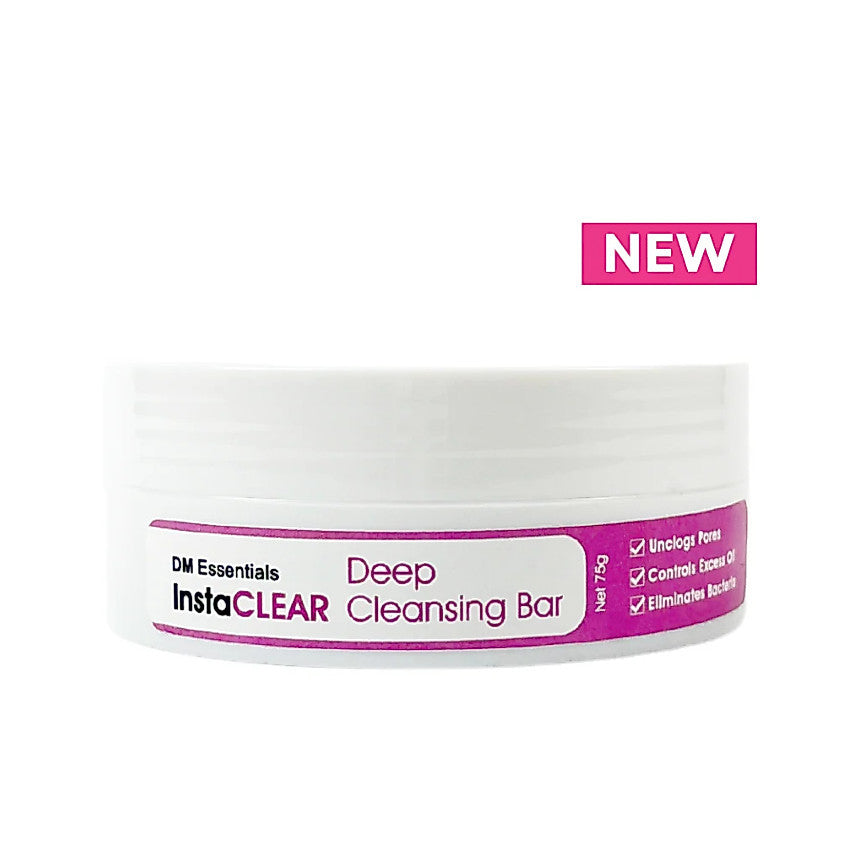 DM Essentials InstaCLEAR Deep Cleansing Bar 75G Sabun Acne Pimple Jerawat Blemish Blackhead Whitehead Remover Soap
