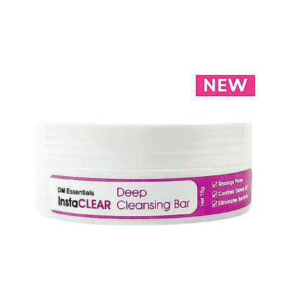 DM Essentials InstaCLEAR Deep Cleansing Bar 75G Sabun Acne Pimple Jerawat Blemish Blackhead Whitehead Remover Soap