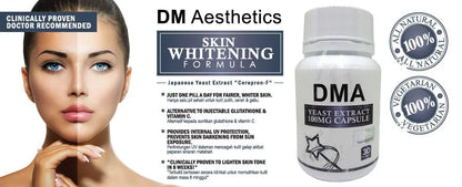 DM Aesthetics Skin Whitening Formula 30 Capsules/ Yeast Extract 100MG Capsule