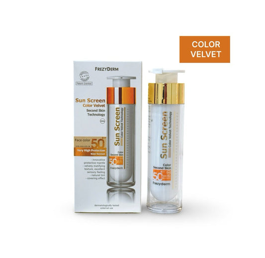 Frezyderm Sunscreen Color Velvet Face Cream SPF50 UVA 50ML