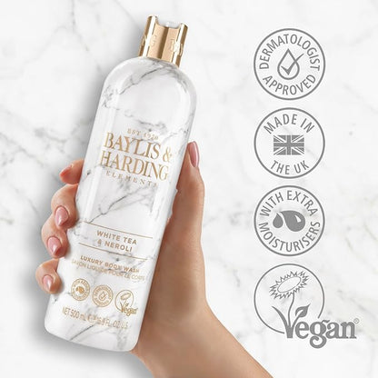 Baylis & Harding Elements White Tea & Neroli Luxury Body Wash 500ML